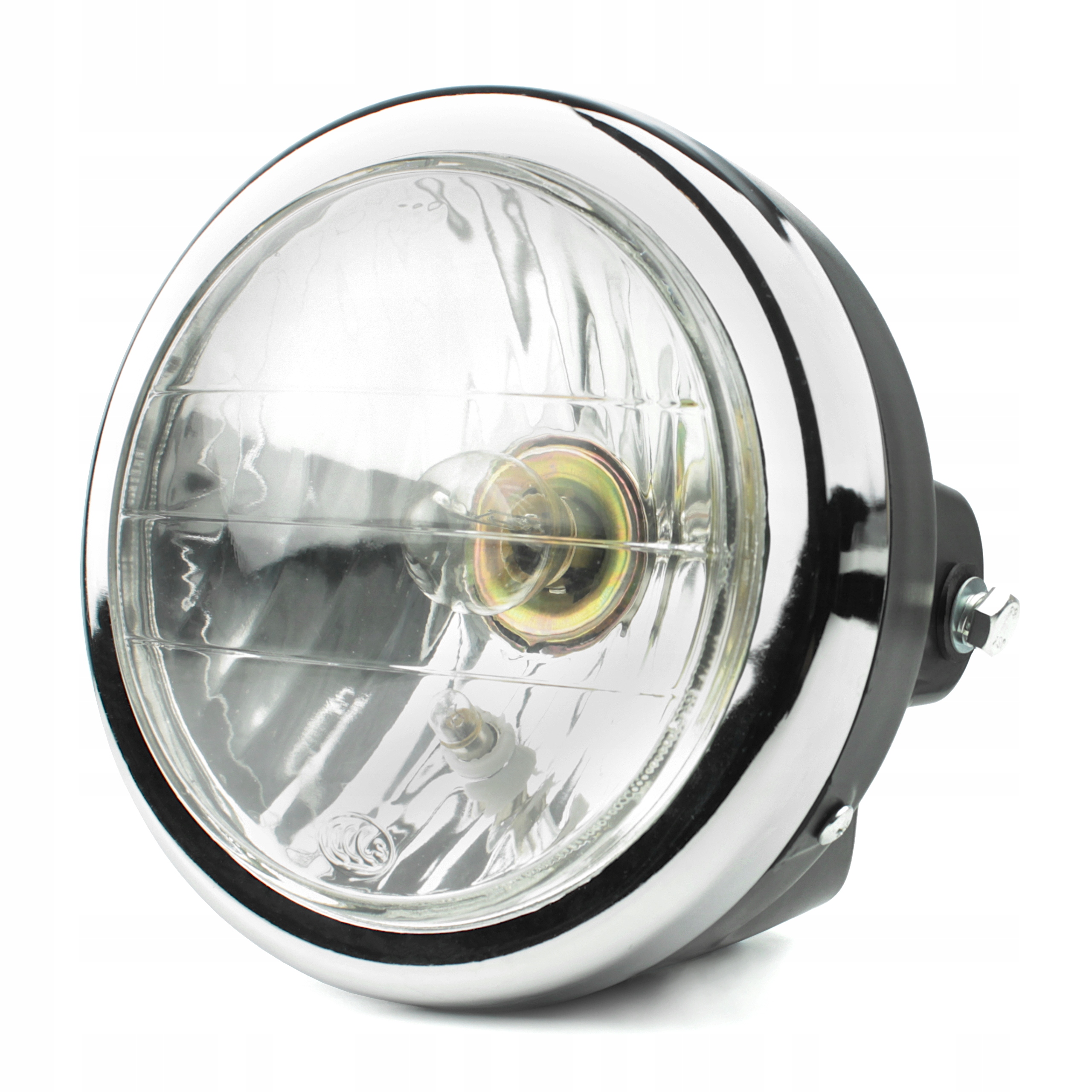 

Lampa Reflektor Abiwa Przód Motocykl Skuter Czarna