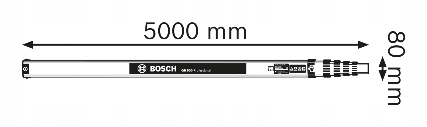 Niwelator tyczka-łata statyw BOSCH GOL32D + BT160 + GR500 0601068502 Model GOL 32 D