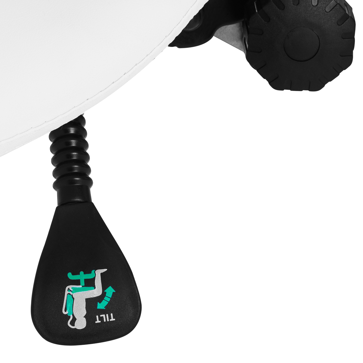 KRZESŁO TABORET KOSMETYCZNY REGULOWANY OPARCIE SIODŁO ZŁOTO-BIAŁY KOŁYSKA EAN (GTIN) 5906717455285