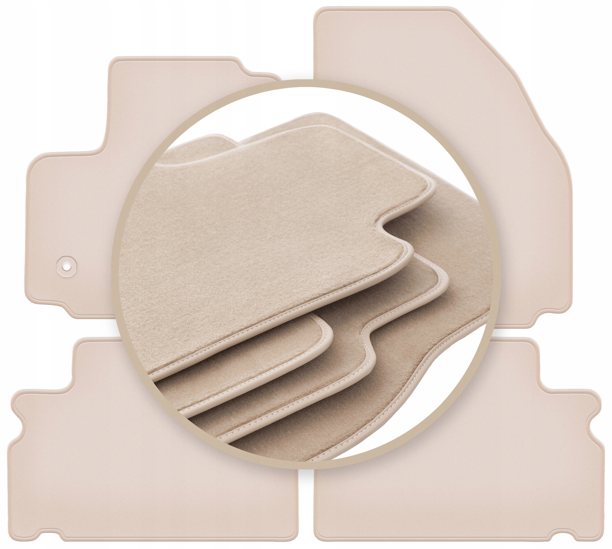 Velúrové koberčeky 10 mm Premium pre: Ford Galaxy MK2 minivan 2012-2015