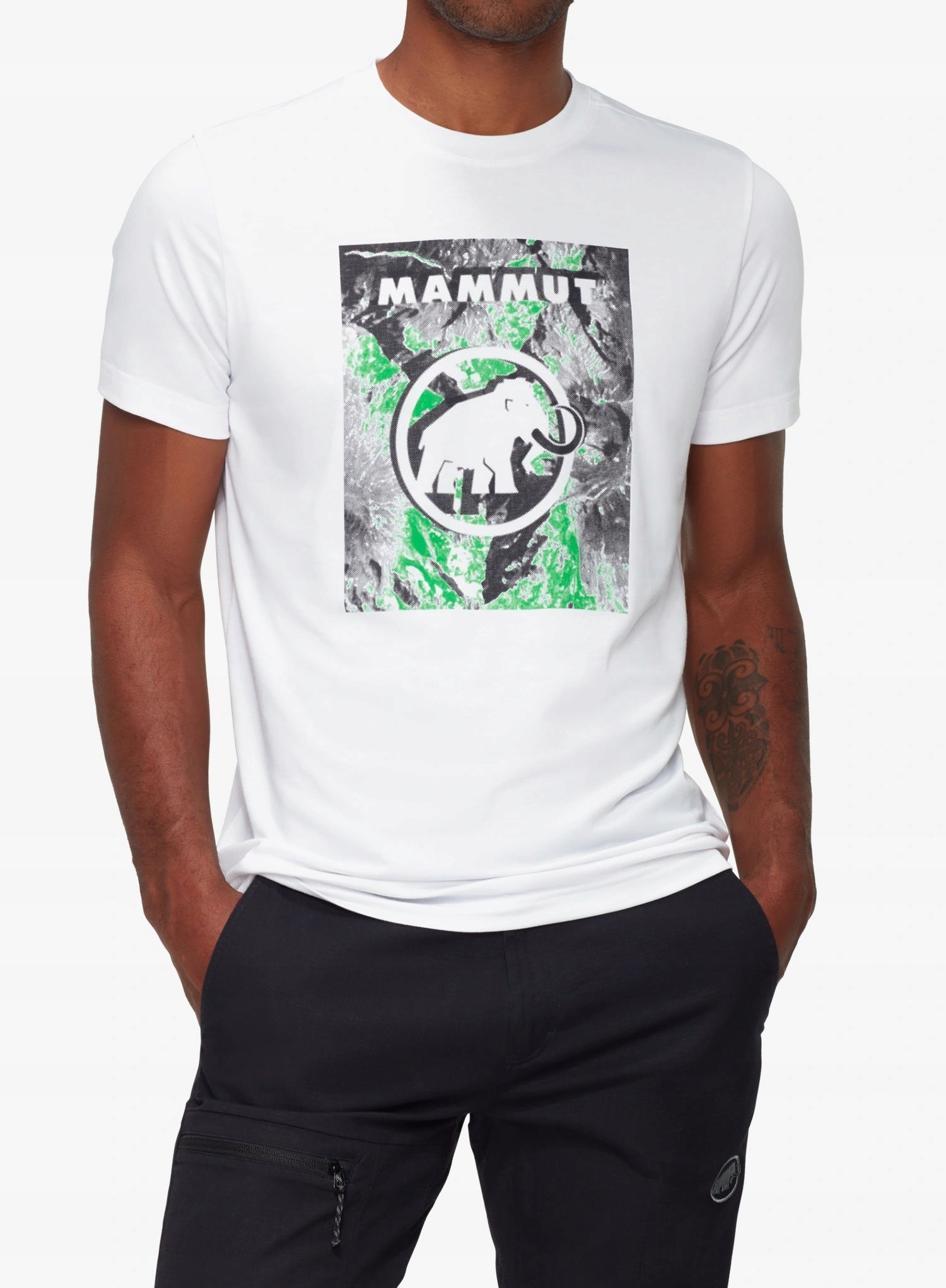 Tričko s potiskem Mammut Trovat T-Shirt Mammut bílá L