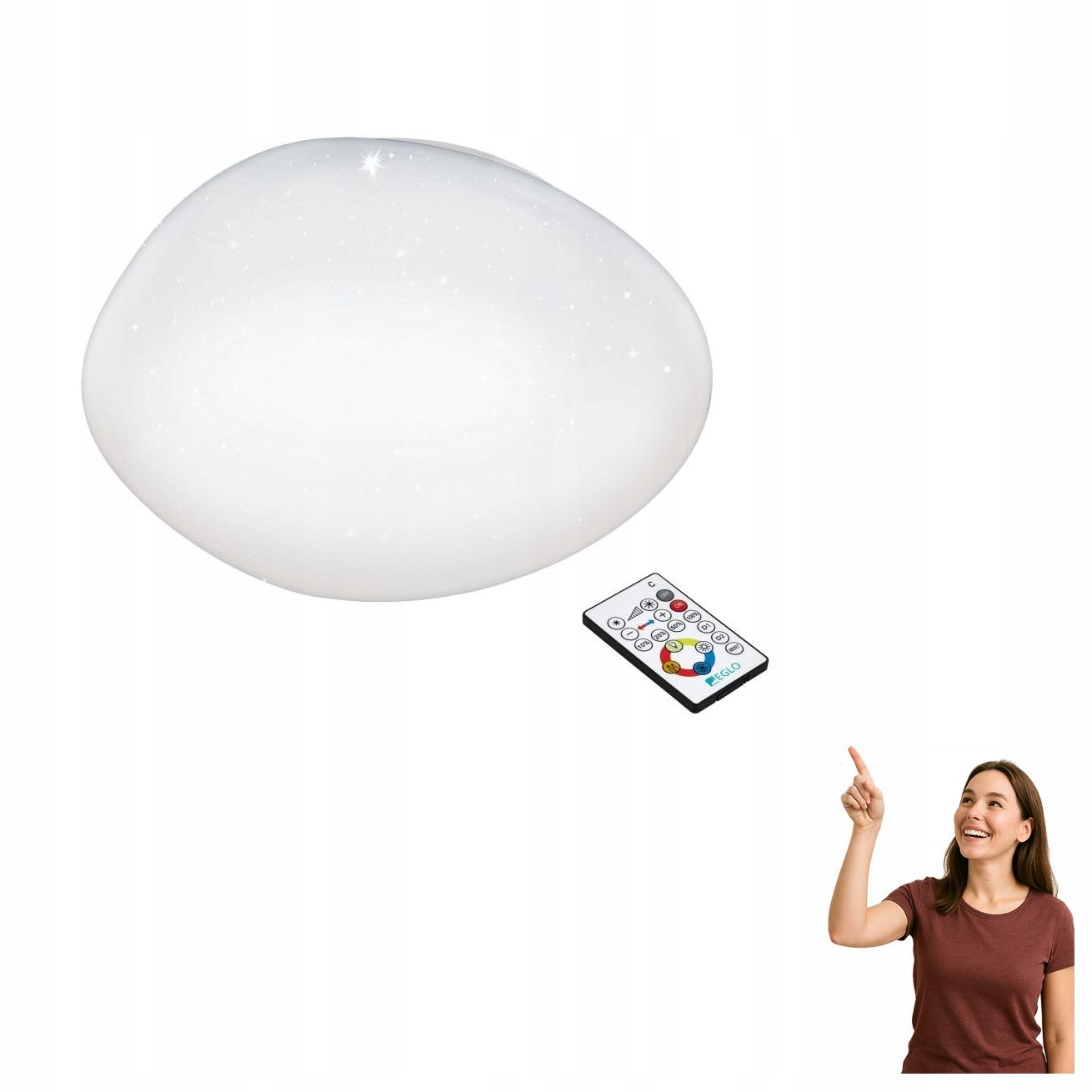 Led Stropné Svietidlo 22,5W Sileras 97577 Eglo