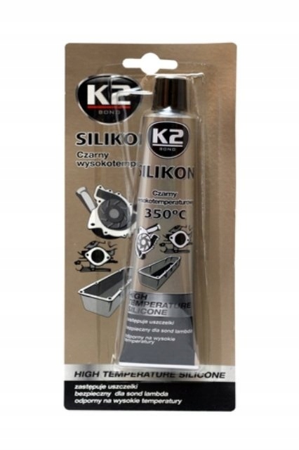 

K2 Silikon Czarny 85G. B210N Silikon Wysokotempera