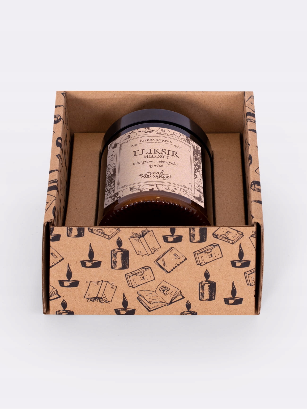 ELIKSIR MIŁOŚCI / świeca sojowa zapachowa Skład sojowa