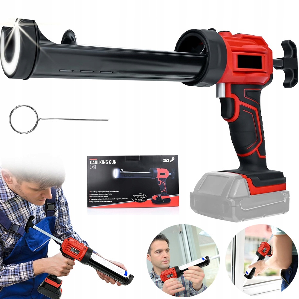 Pistole Na Silikonové Lepidlo S Automatickým Ovládáním, 4 Rychlostmi A Led Světlem