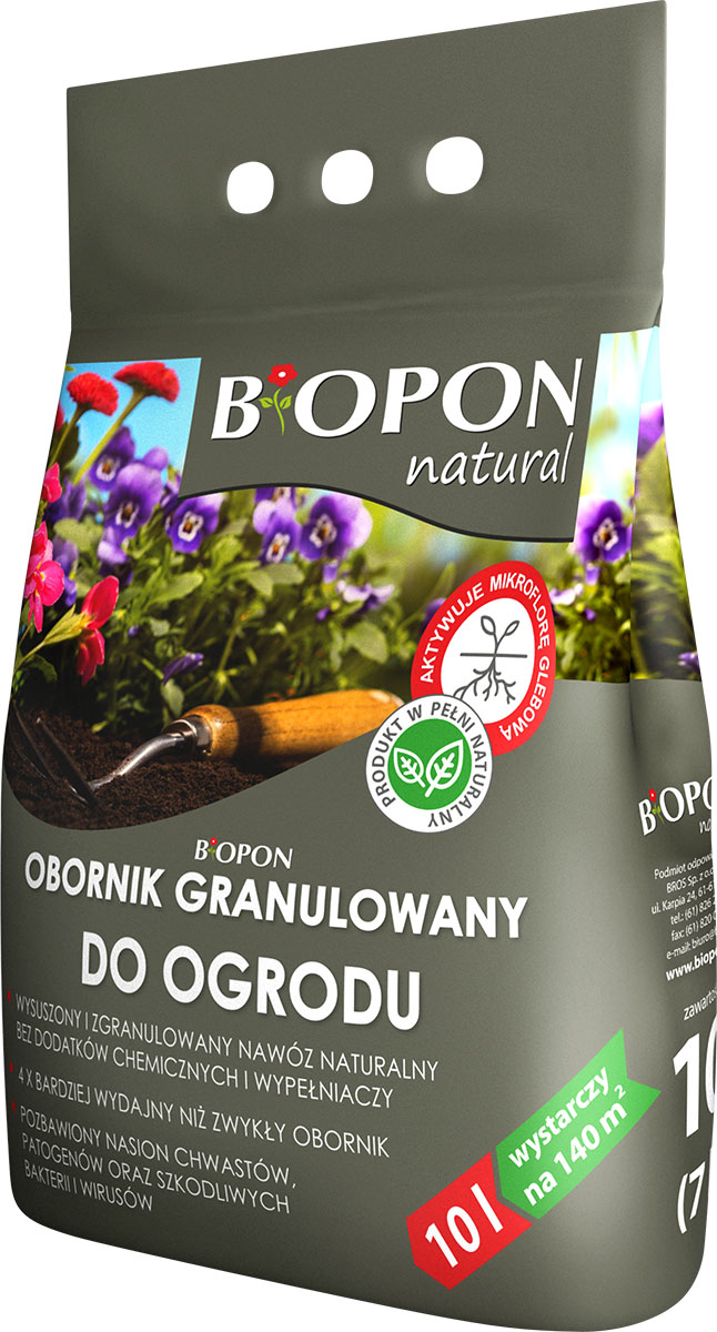 

Biopon Natural Obornik Do Ogrodu Granulowany 10L