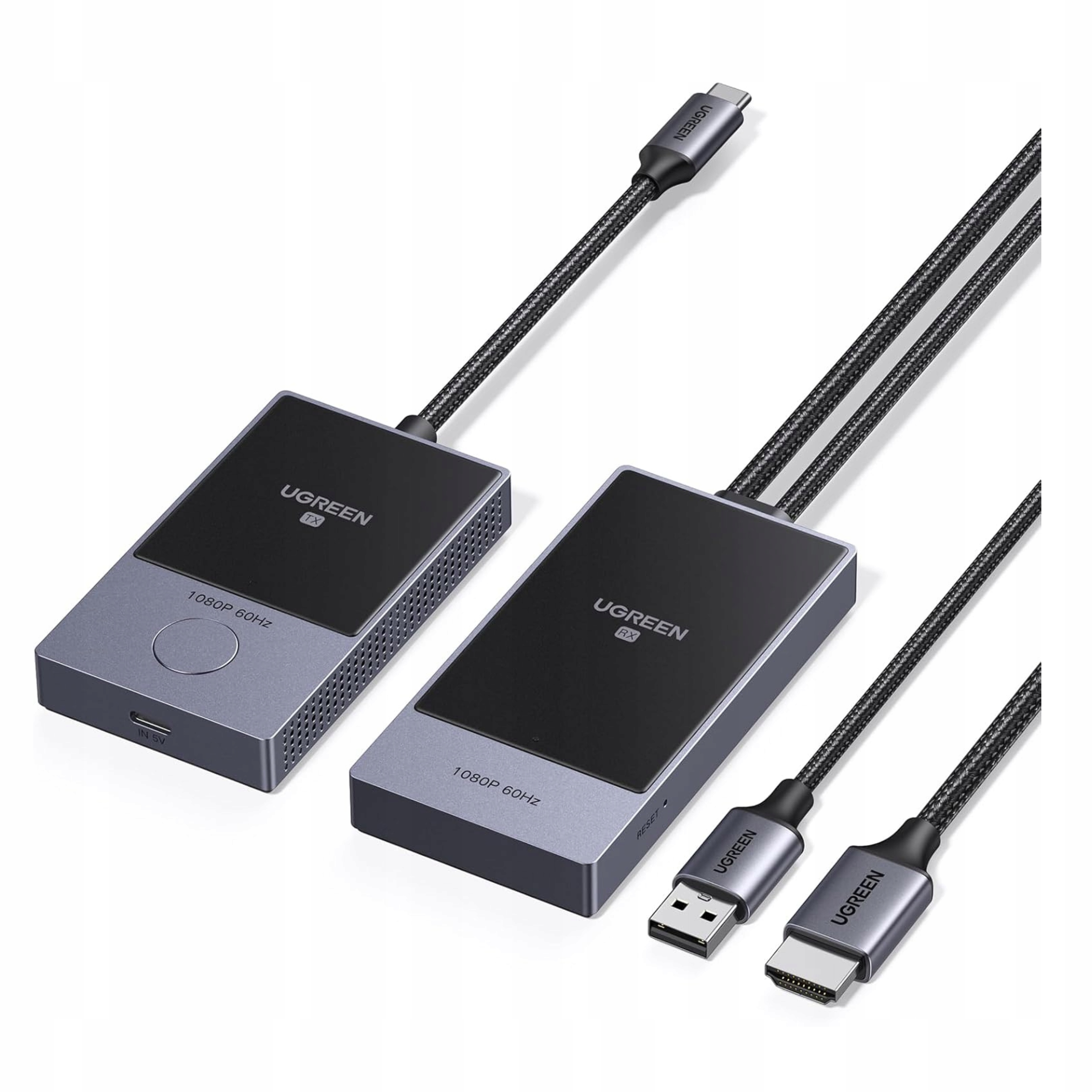 Bezdrátová sada pro přenos obrazu Usb-c Hdmi 50 m WiFi 5G Hd