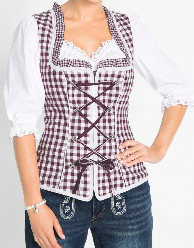 Bonprix gorset fioletowy