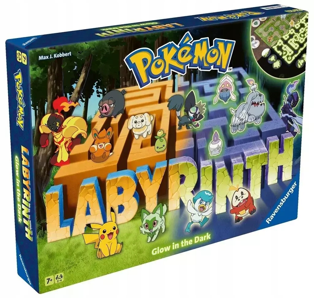 Labyrinth Pokemon świecący w ciemności. Labirynt