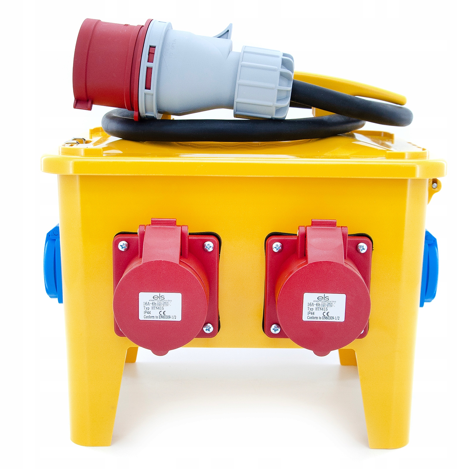 Rozdělení Stavba Přenosná 32A 2x16A 4xGS IP44 Zabezpečená