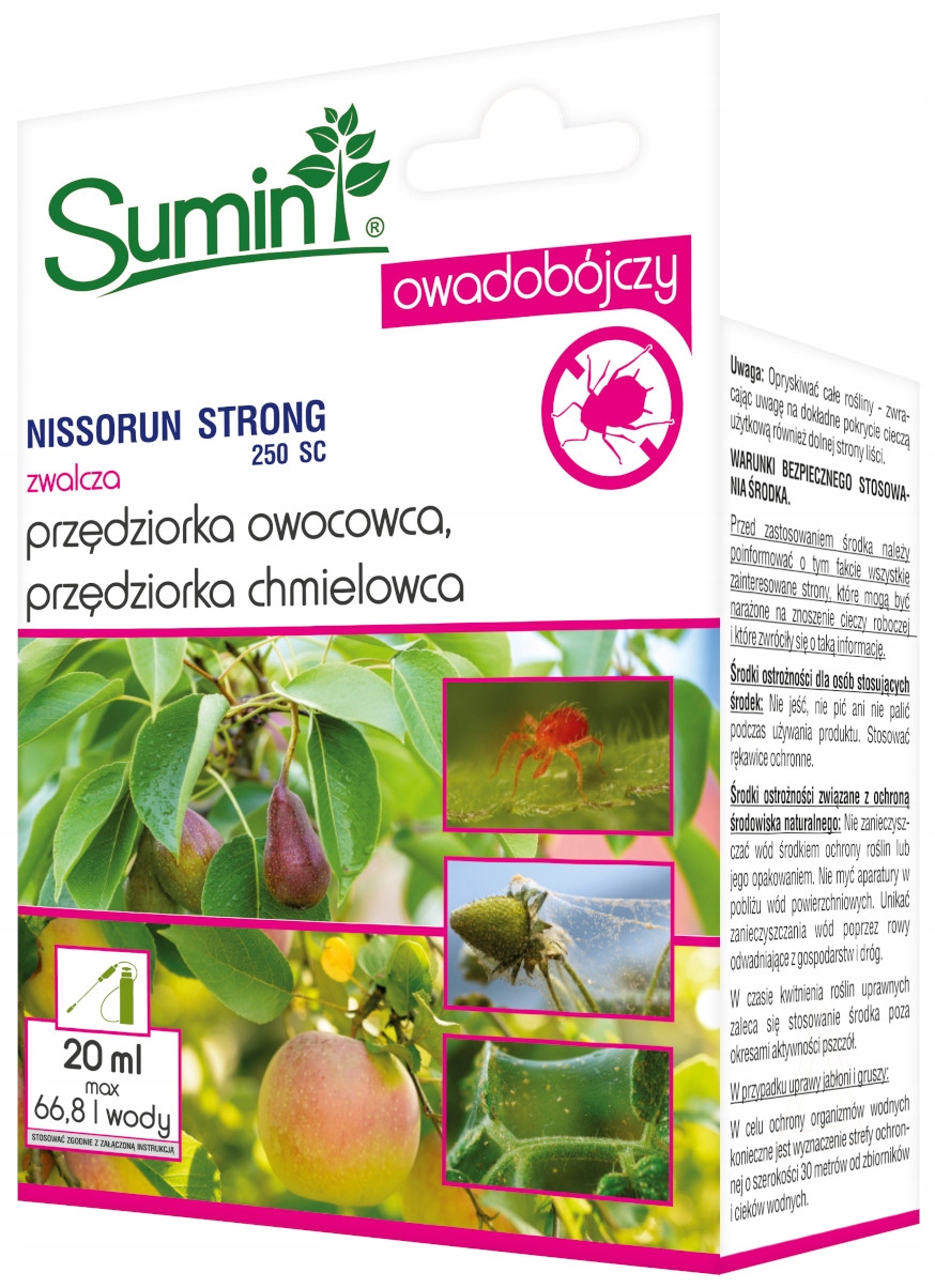 

Sumin Nissorun Strong 250 Sc na przędziorki 20 ml