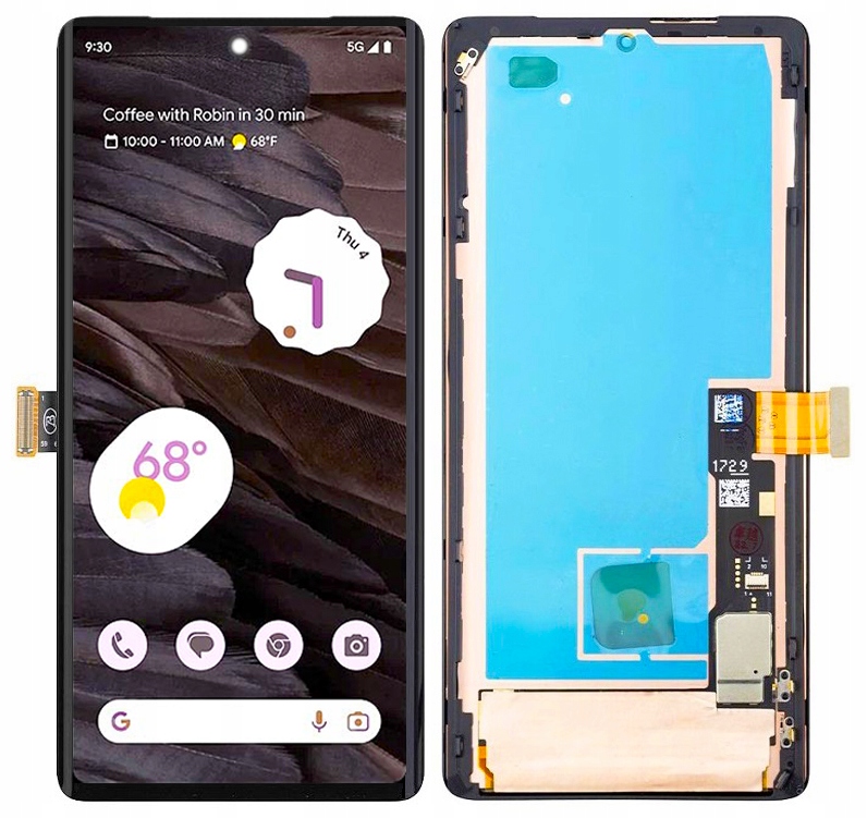 Google Pixel 7 Pro Oled LCD displej Obrazovka Rámeček