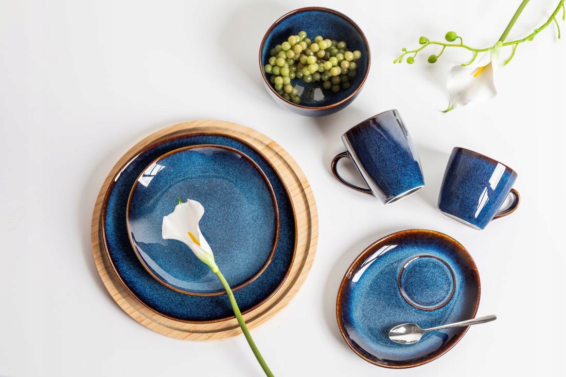 Kubki do kawy zestaw kubków 6 sztuk Altom Design Reactive Navy Blue 350 ml Marka Altom Design