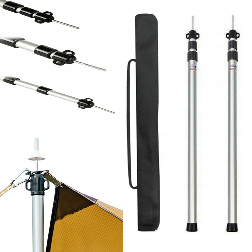 Hliníkové teleskopické sloupky pro zastřešení Twist-Lock 230 mm Max