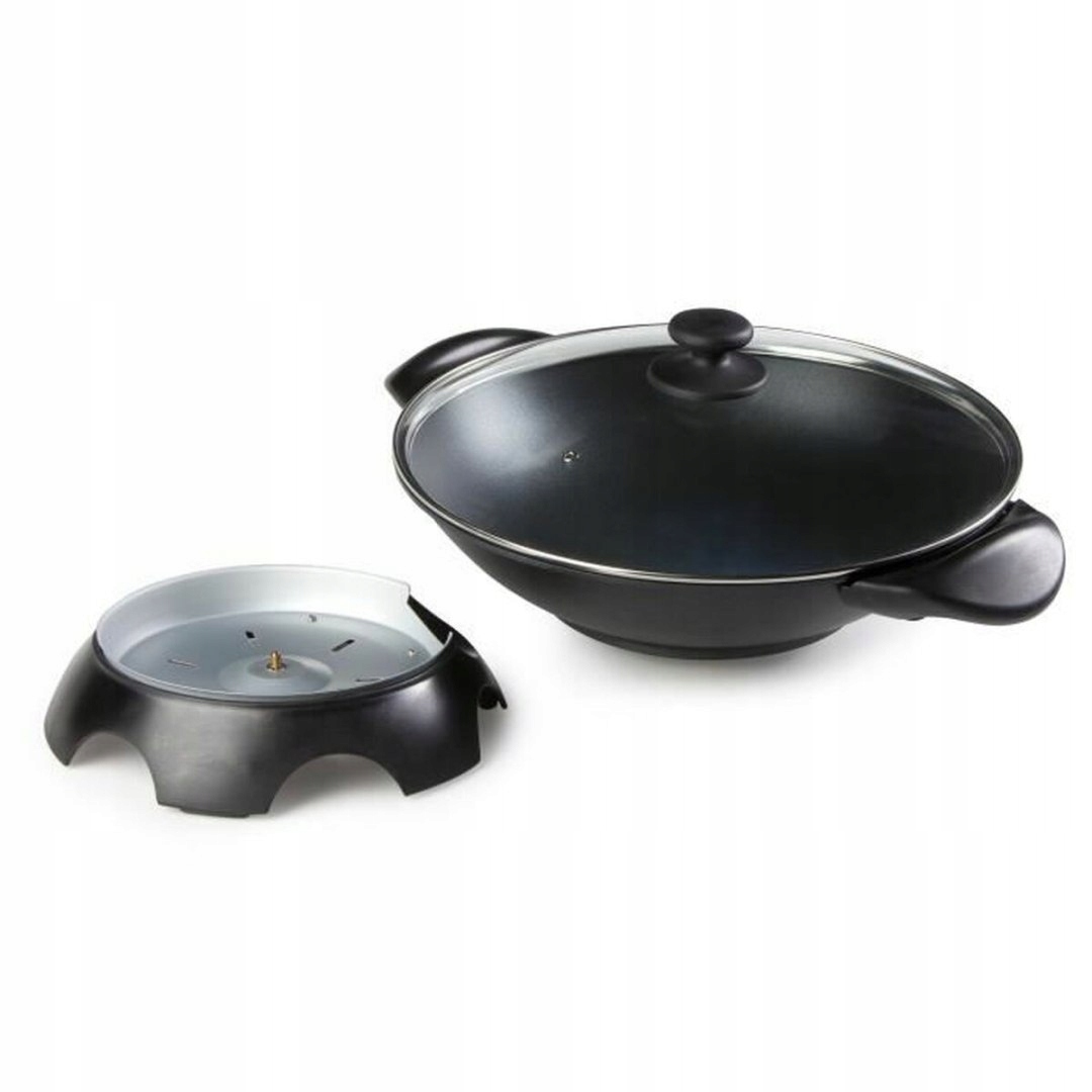 Patelnia Wok DOMO DO-8708W 2000 W 5 L Czarny Średnica 36 cm