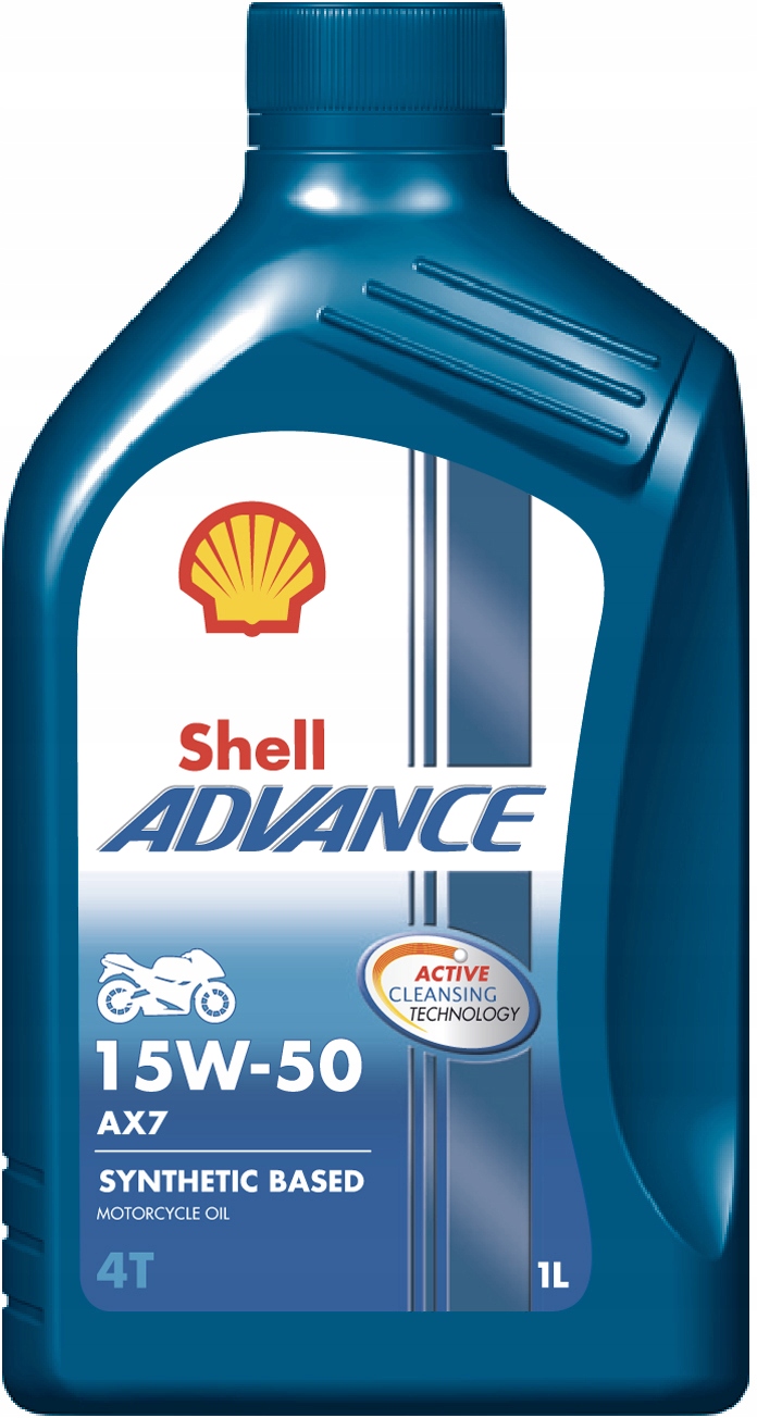 

Olej motocyklowy Shell Advance 4T AX7 15W-50 1L