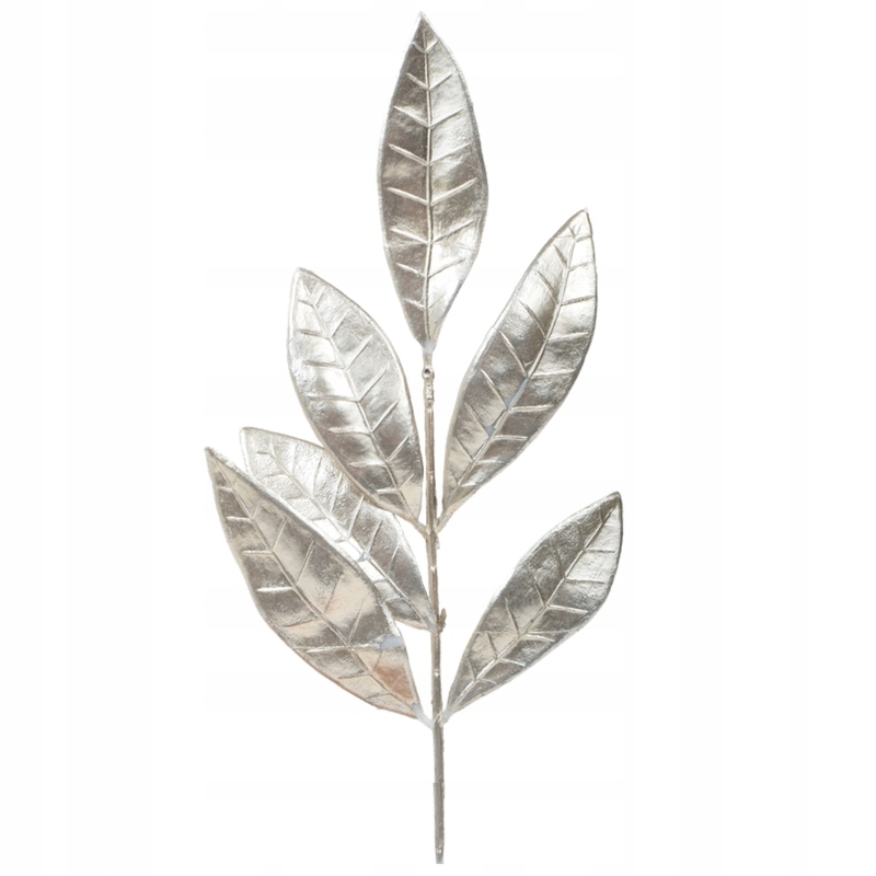 

Sztuczna Metaliczna gałązka liściasta 30 cm x12szt