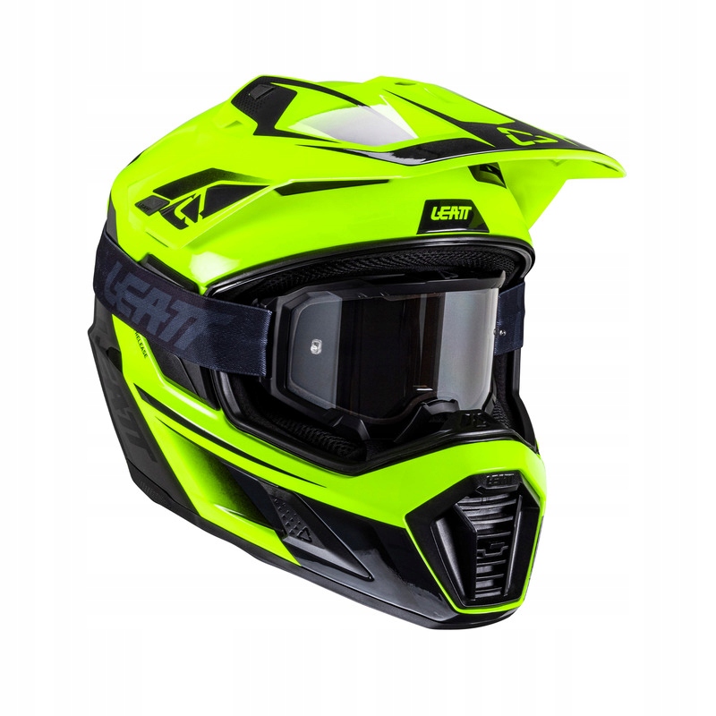 Motocyklová Prilba S Okuliarmi Leatt Kit Adv 8.5 Hi-viz XL