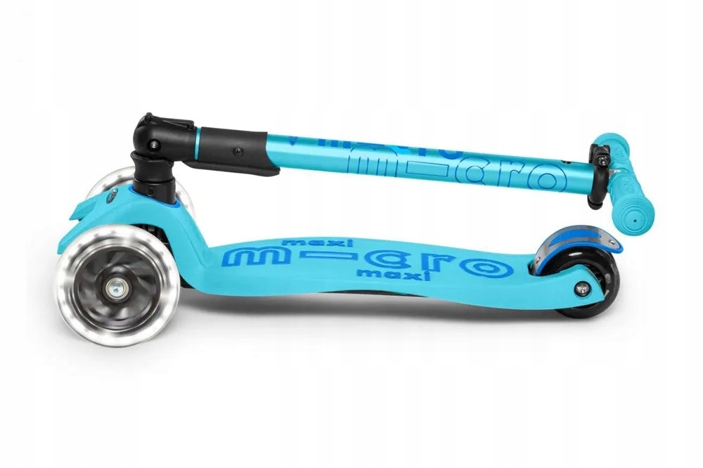HULAJNOGA MAXI MICRO DELUXE LED BRIGHT BLUE FOLDABLE SKŁADANA MMD092 Hamulec tak