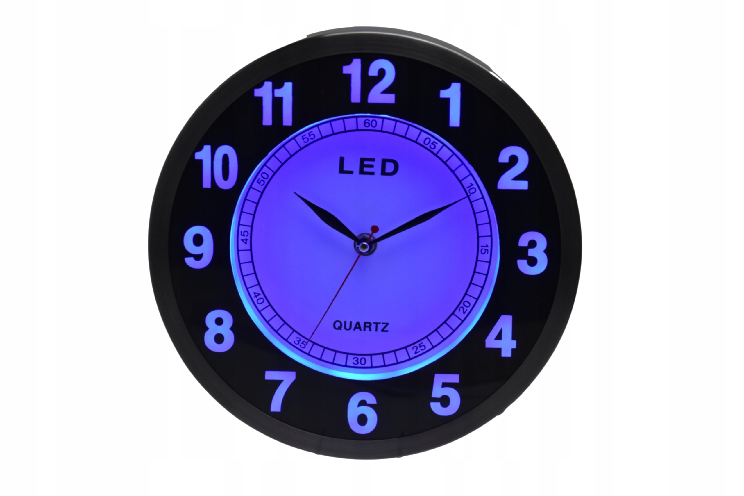 Led Nástěnné Hodiny S Podsvícením A Tekoucím Mechanismem