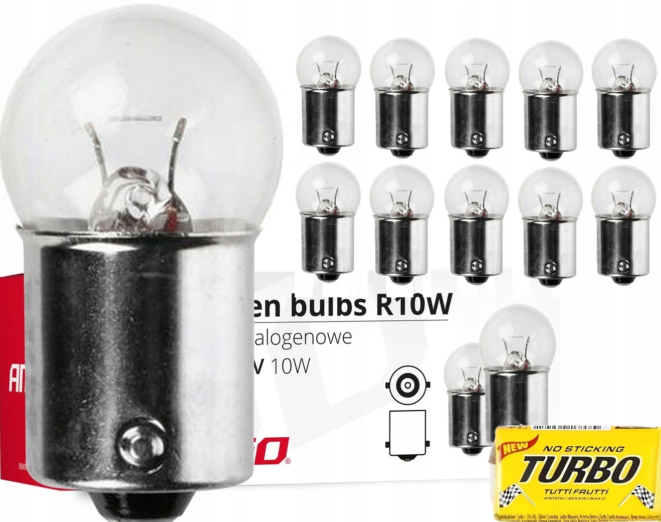 10x Żarówki R10W BA15S Pozycja Pozycyjne Do Tablicy Kierunków Auta 12V 10W