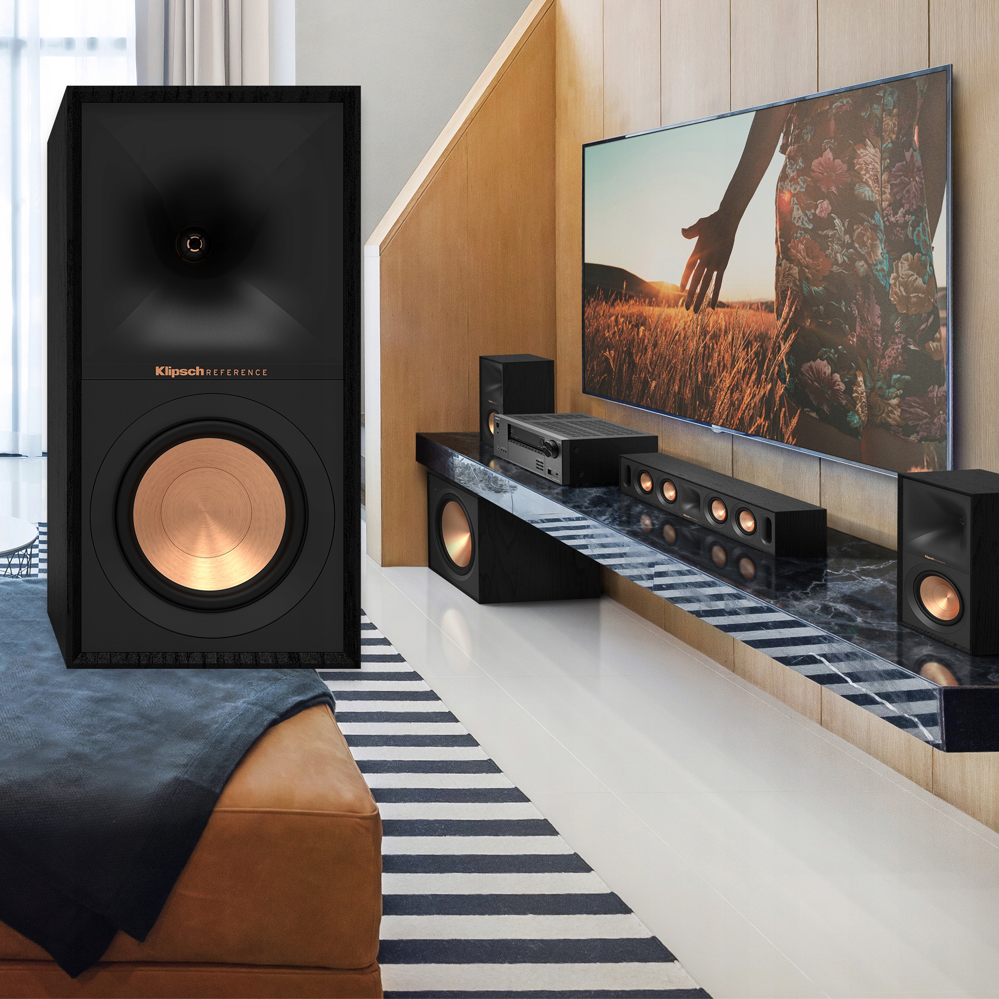 KLIPSCH R-600F + R-50M + R-30C + R-101SW ZESTAW KOLUMN KINA 5.1 Waga produktu z opakowaniem jednostkowym 19.5 kg