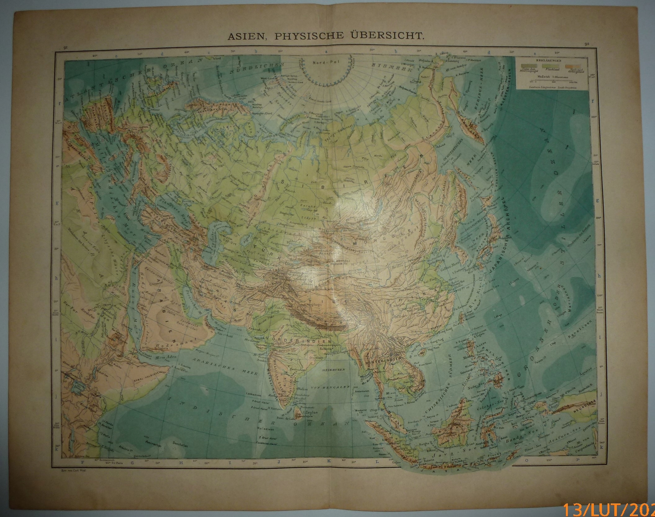 AZJA 1900 Spamers Hand-Atlas