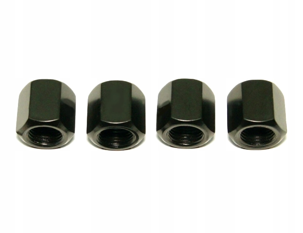 

Nakrętki na wentyle Czarne tuning Black 4szt