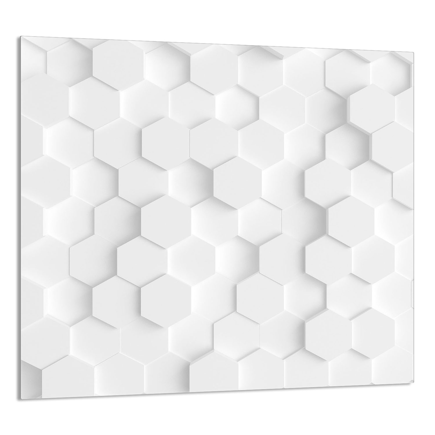 Skleněný Panel Do Kuchyně 65x60 Bílá Tvrzené Sklo