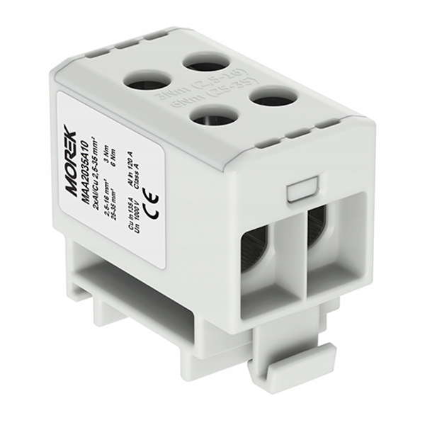 

Złączka Szynowa 35mm2 Szara 2P 1000V Ac/dc 4030