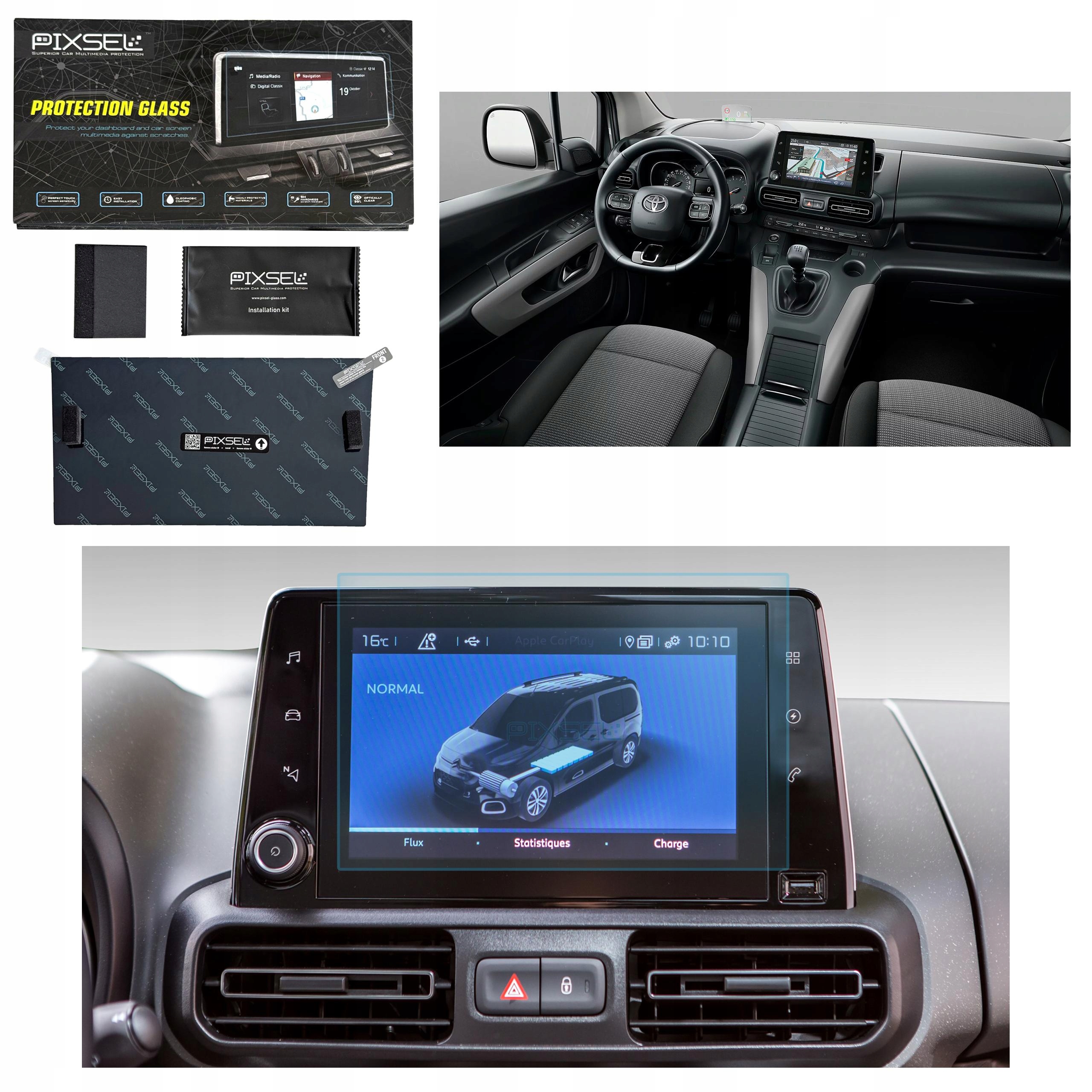 Matowe Szkło Ochronne Toyota Proace City/city VERSO-9.4“ 2019-2023