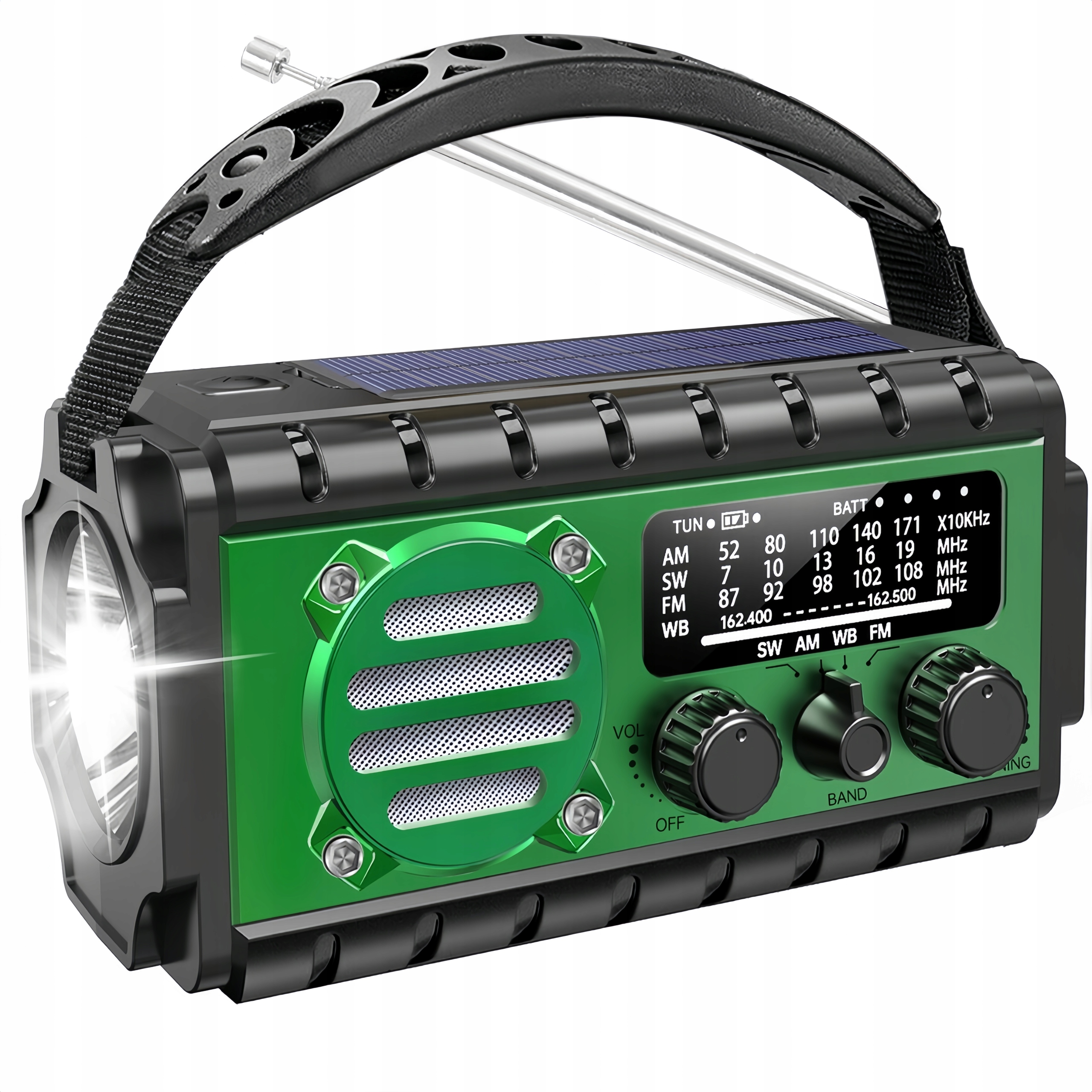 Nové rádio a powerbanka 20 000 mAh, Usb-c, Am-fm-sw, solárne dynamo
