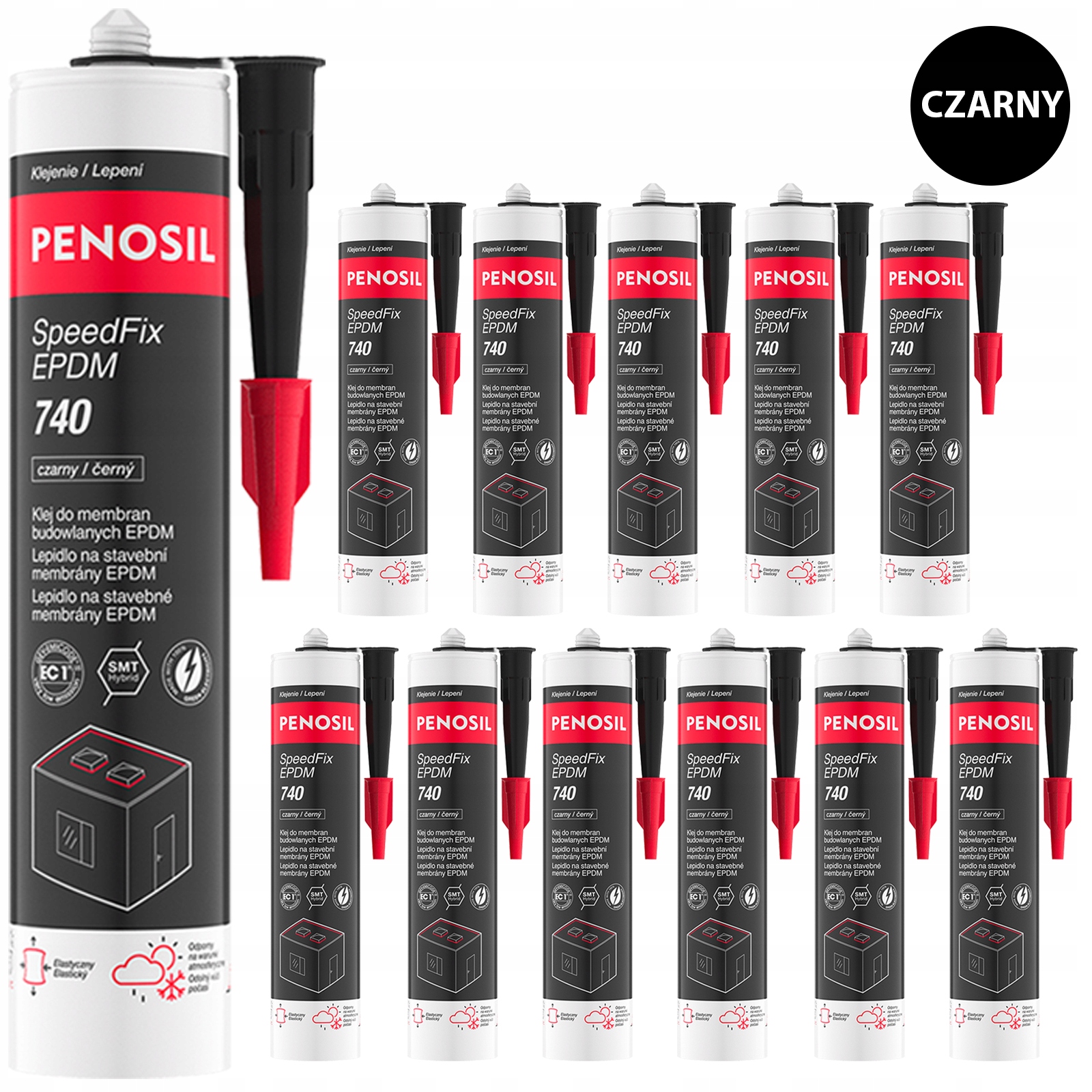 12x SpeedFix Epdm 740 Klej Montażowy do Taśm Membran Epdm Skuteczny Chwyt