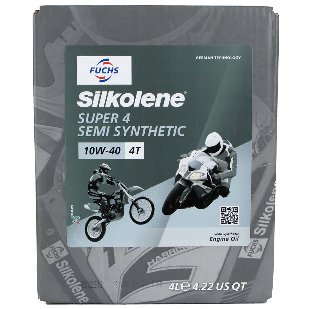 Fuchs Silkolene 4 10w40 4L olej motocyklowy półsyntetyczny