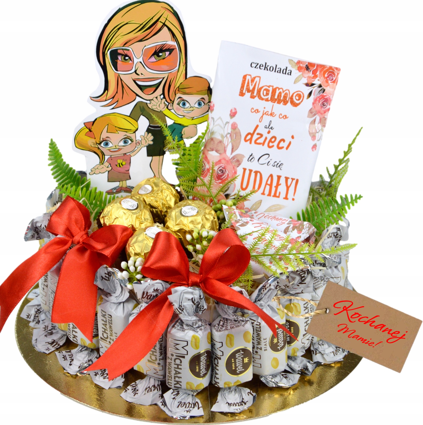 Levně Srdce Z Čokoládek dárek pro Maminku k narozeninám, jmeninám, Dni Matek a koši