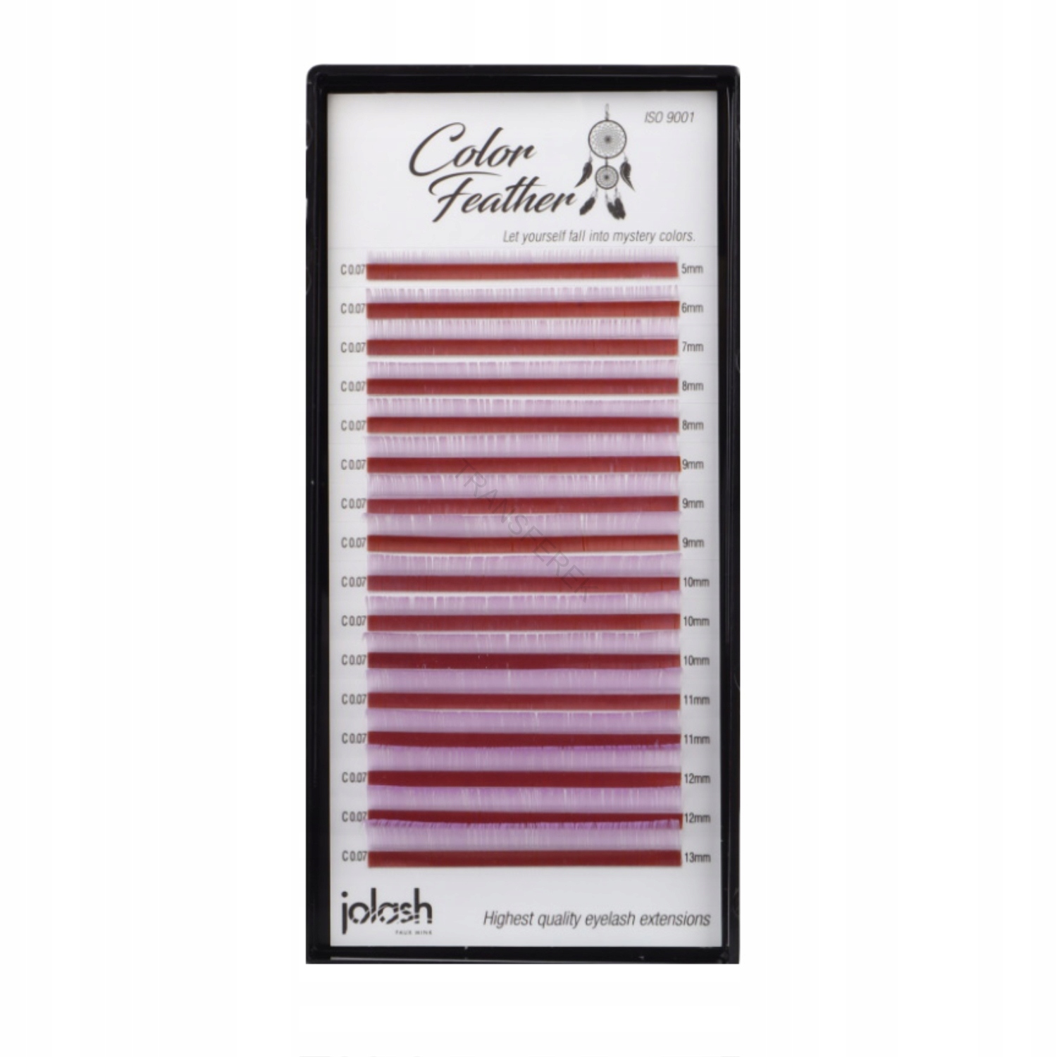 

Jolash Rzęsy Kolorowe Lavender Dreamer C, 0.07 Mix