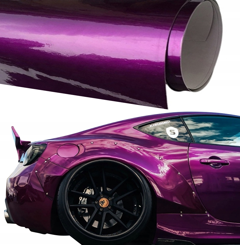 FOLIA OKLEINA FIOLETOWY METALIK Połysk 152x100cm