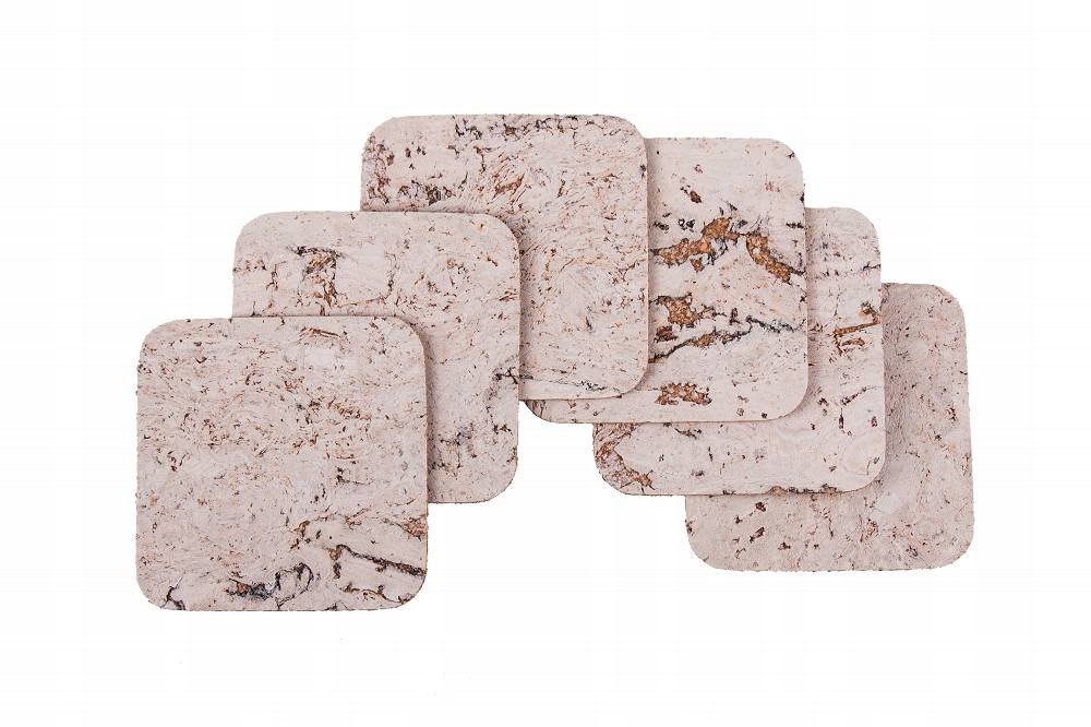 

Podkładki korkowe grey małe pod szklankę 6szt