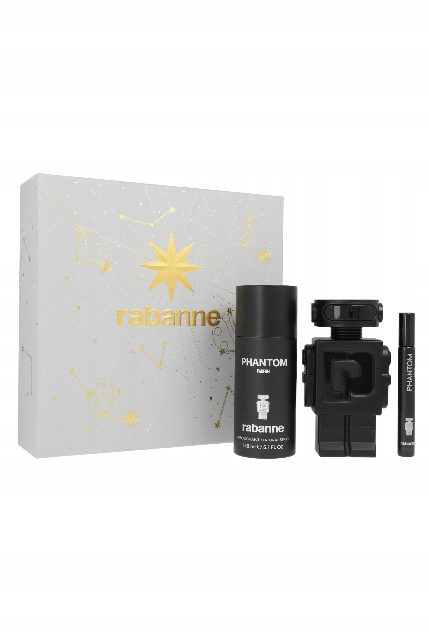 Sada Paco Rabanne Phantom Parfum 100 ml Deospray 150 Ml Parfum 10 ml