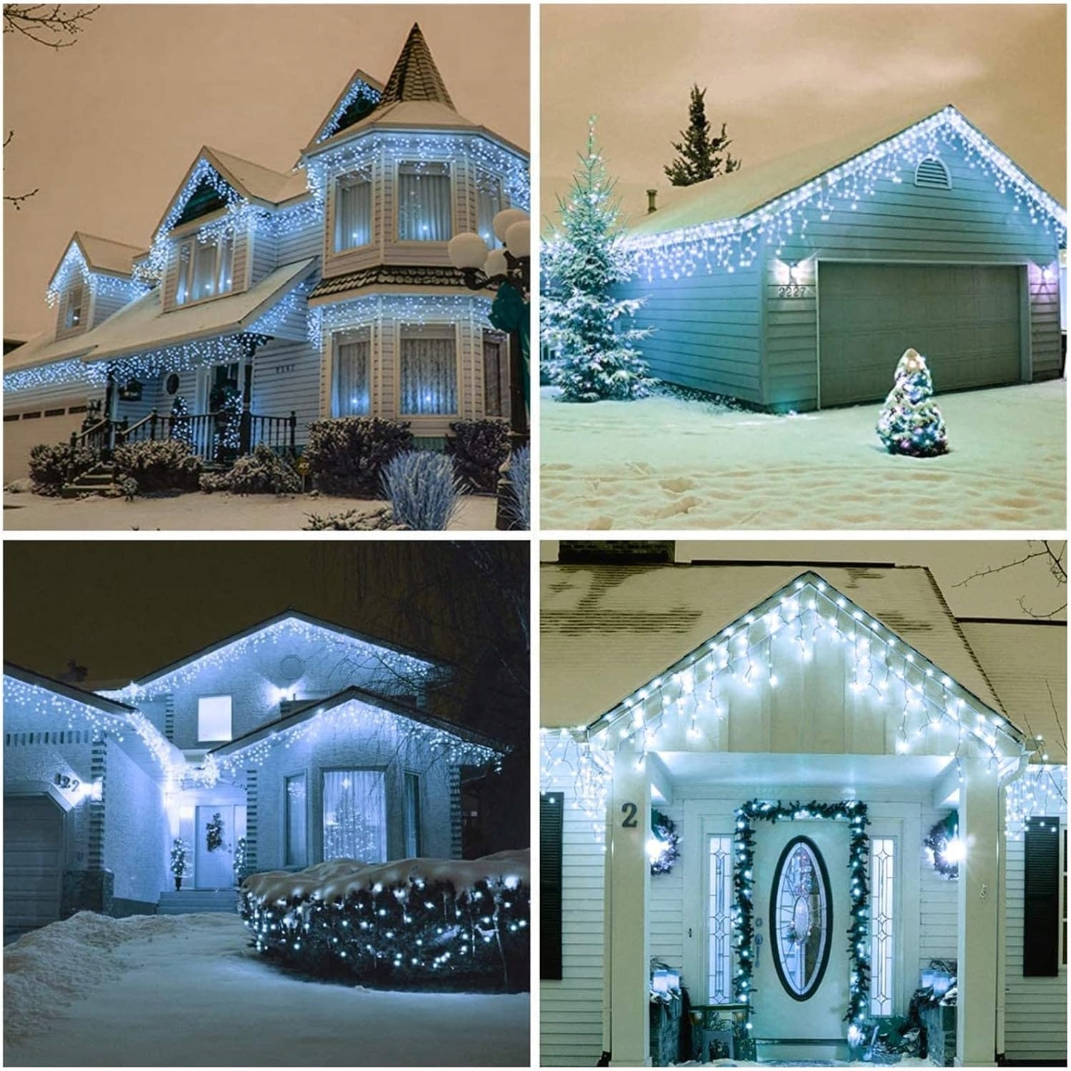 SOPLE 510LED LAMPKI ZEWNĘTRZNE 25M GRUBE FLASH KURTYNA GIRLANDA ŚWIETLNA Długość 2500 cm