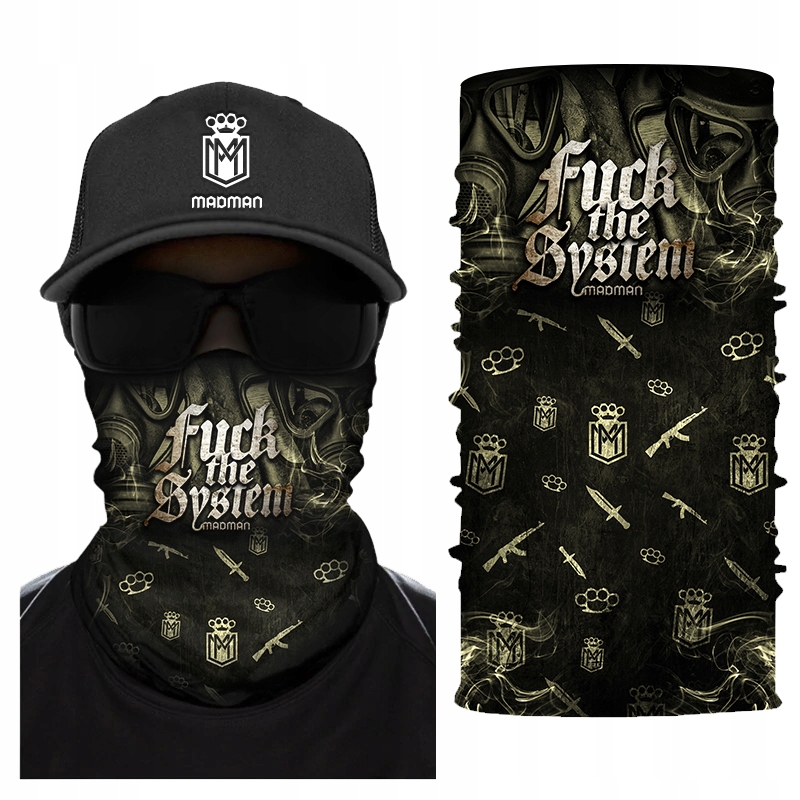 

Kominiarka Chusta Komin Bandana Fuck The System