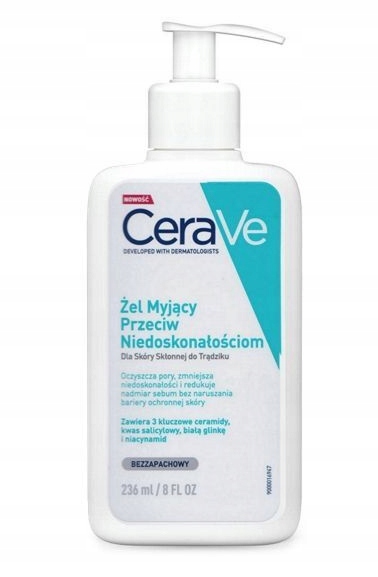 CeraVe Żel myjący przeciw niedoskonałościom 236ml