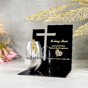 WIECZNA LAMPKA ZNICZ SOLARNY STATUETKA NA CMENTARZ Typ LED