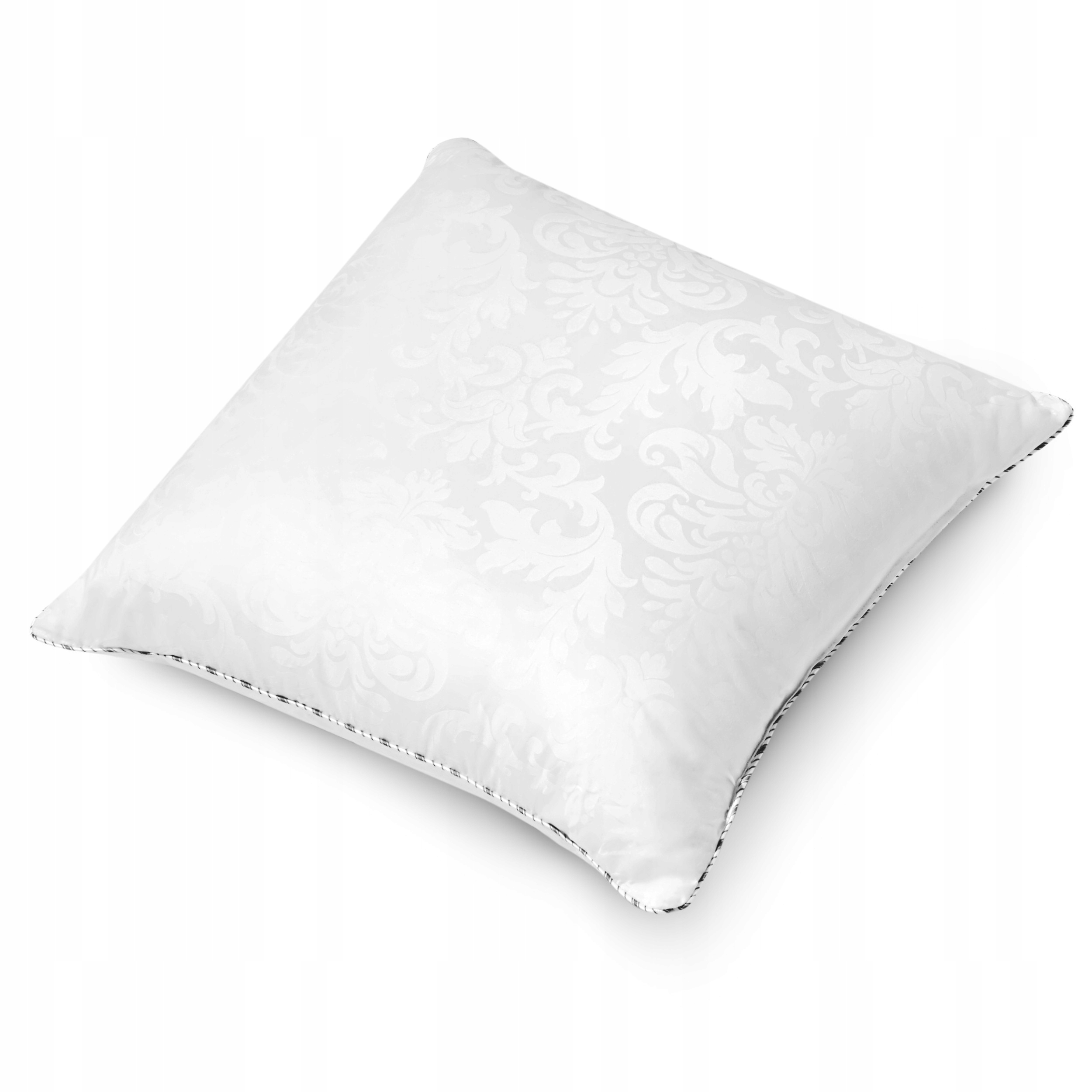 Poduszka Puchowa satyna bawełniana 40x40 niska