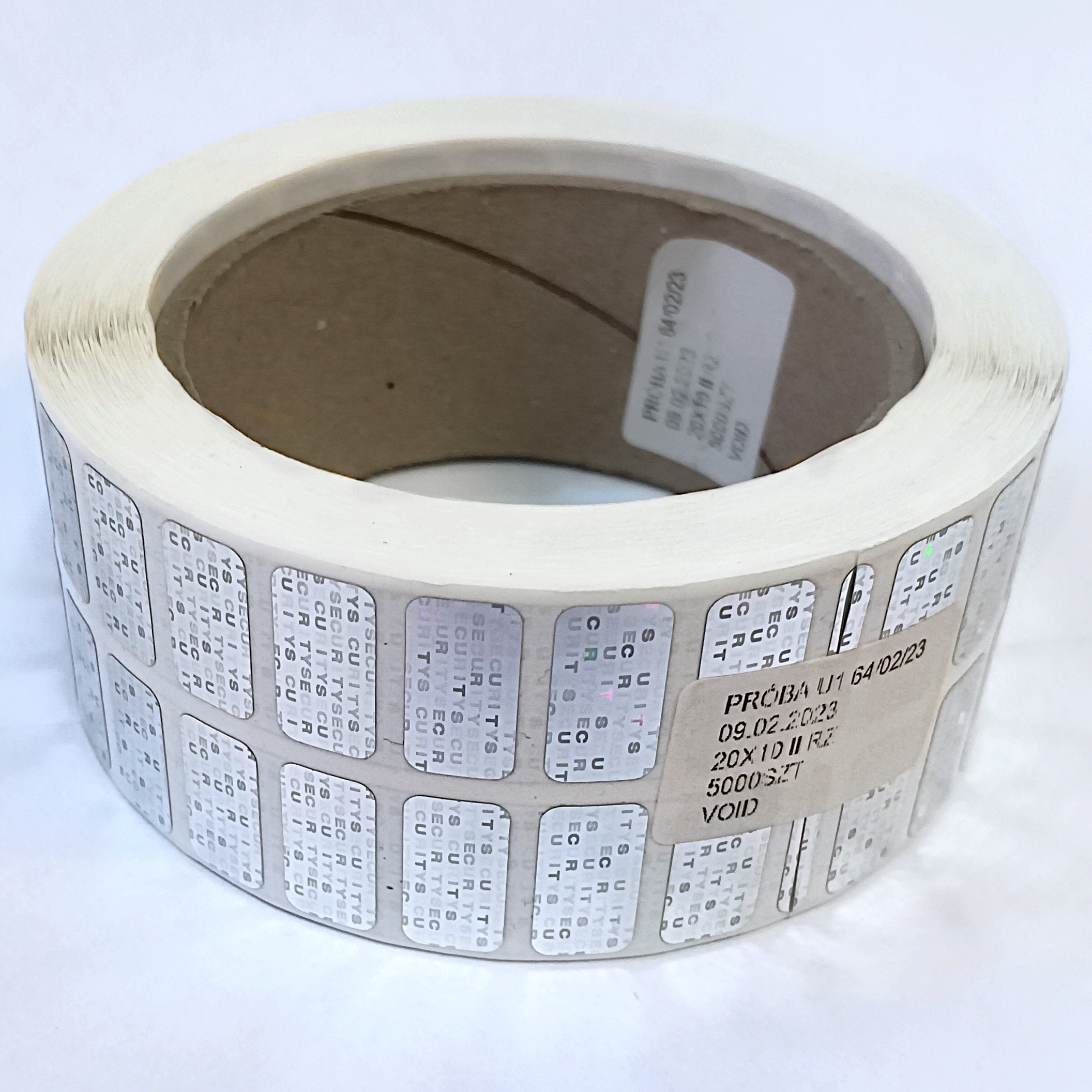 Plomby Záruky Void Strieborné Holografické 20x10 5000 ks