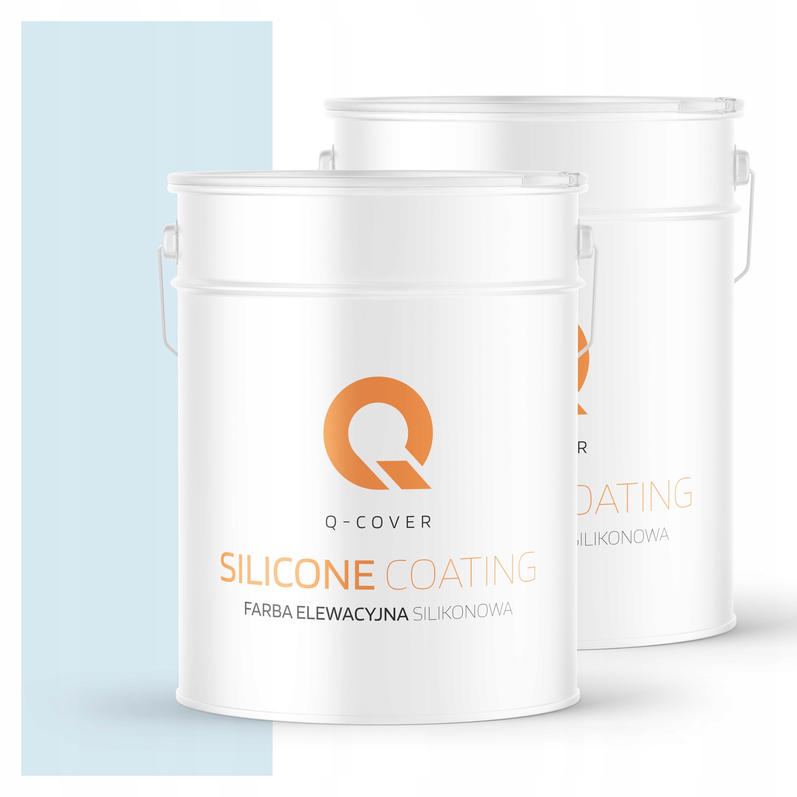 Fasádna farba Fasádová 10L Silikónová Uv farba Biela Zlomená do modrej