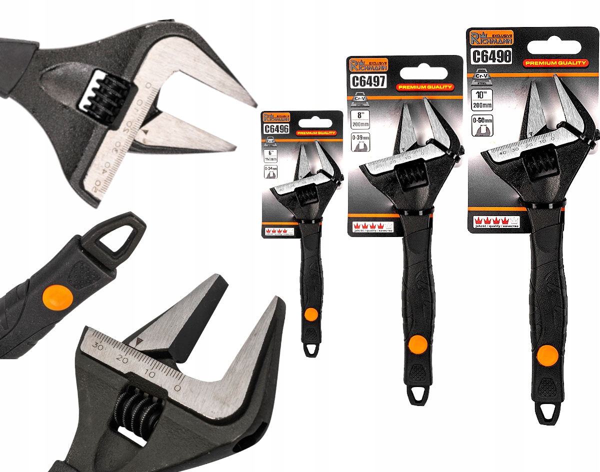 Stavitelný Klíč Nastavitelný Sada 3 Kusů Sada Široká Rozteč Pevné