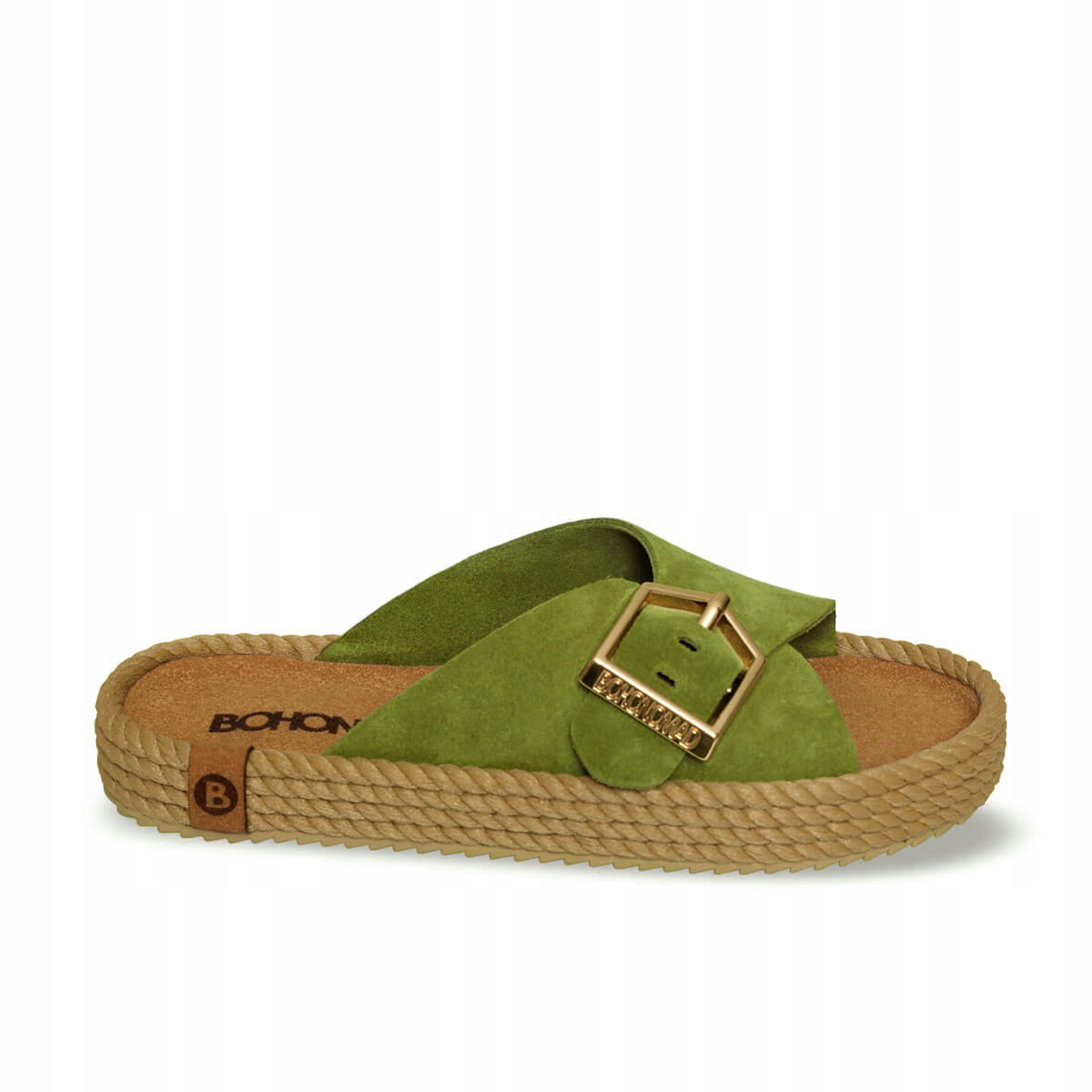 Nazouváky pantofle Bohonomad Casablanca 38, zelená, Městské