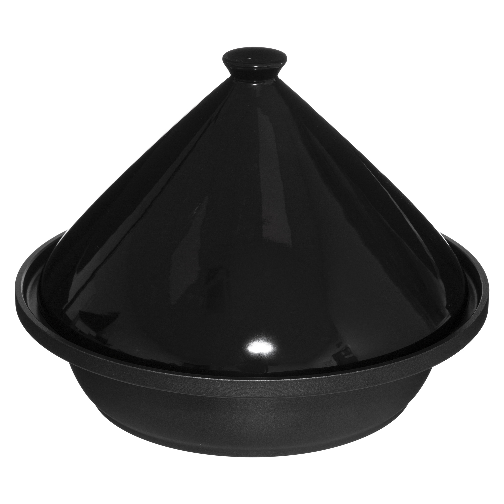 Tažín, černý, keramicka, ? 30 cm