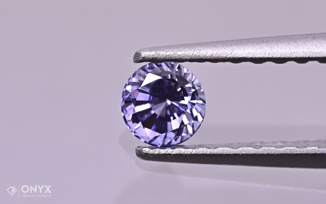 Fazetovaný safír kulatý fi 3,5 mm